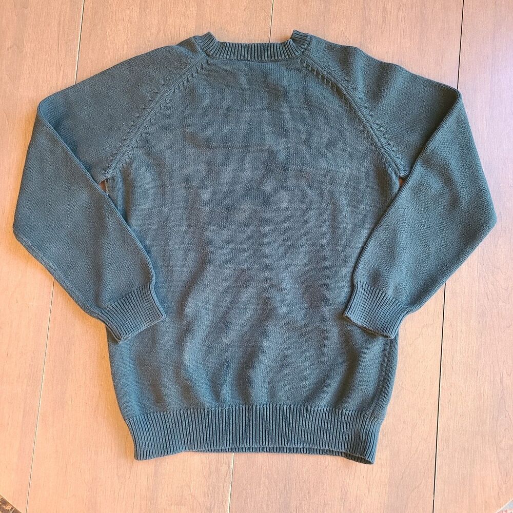 Vtg 90s Argyle Grandpa Sweater Crew Neck Knit Pullover Mens Large - Picture 6 of 6